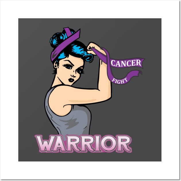 Fight Cancer Warrior Wall Art by stuff101